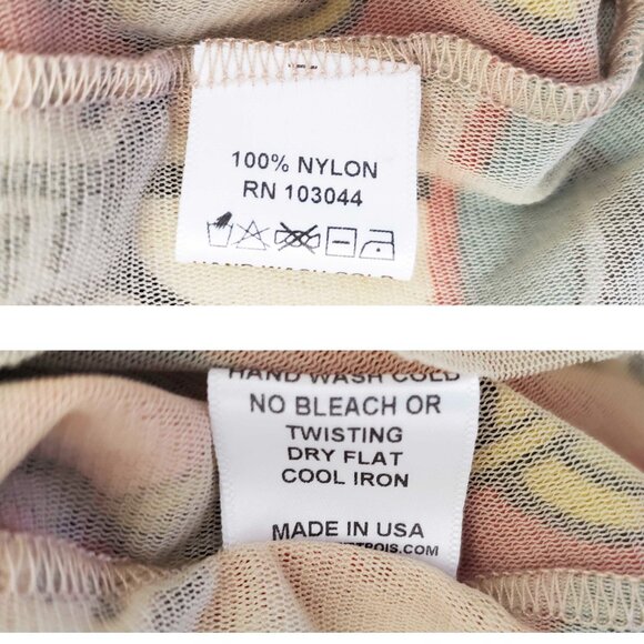 Petit Pois Viviana G Womens Printed Nylon Mesh Happiness Journey Long Sleeve Top - Picture 6 of 10